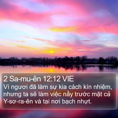 2 Sa-mu-ên 12:12 VIE Bible Verse Image