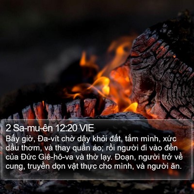 2 Sa-mu-ên 12:20 VIE Bible Verse Image