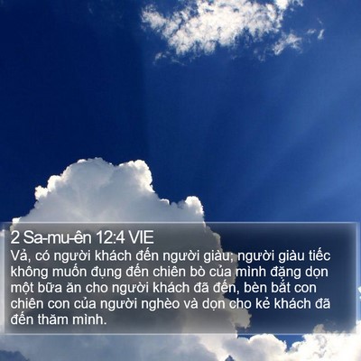 2 Sa-mu-ên 12:4 VIE Bible Verse Image