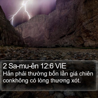2 Sa-mu-ên 12:6 VIE Bible Verse Image