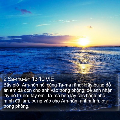2 Sa-mu-ên 13:10 VIE Bible Verse Image