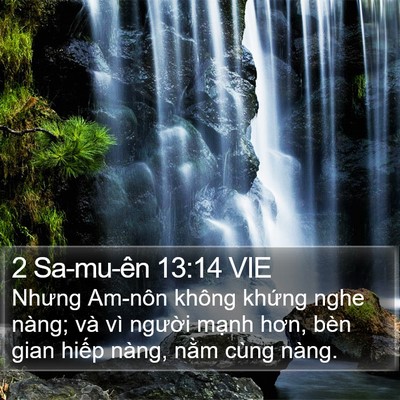 2 Sa-mu-ên 13:14 VIE Bible Verse Image