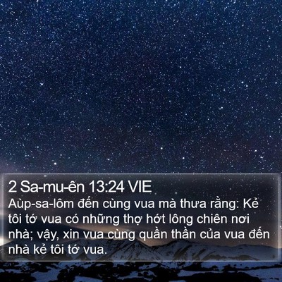 2 Sa-mu-ên 13:24 VIE Bible Verse Image