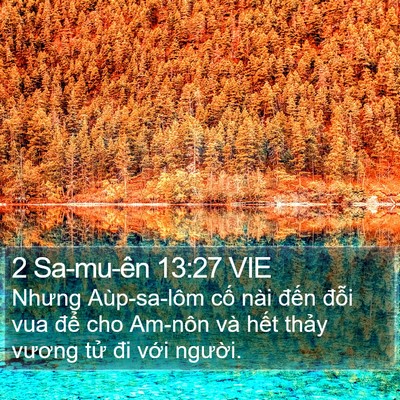 2 Sa-mu-ên 13:27 VIE Bible Verse Image