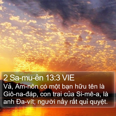 2 Sa-mu-ên 13:3 VIE Bible Verse Image