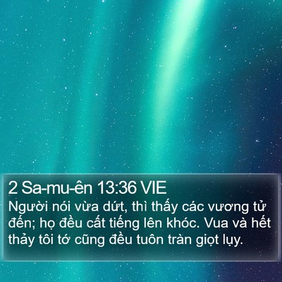 2 Sa-mu-ên 13:36 VIE Bible Verse Image