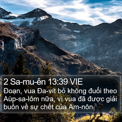 2 Sa-mu-ên 13:39 VIE Bible Verse Image