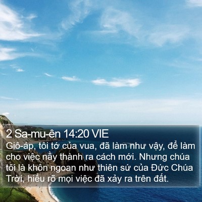 2 Sa-mu-ên 14:20 VIE Bible Verse Image