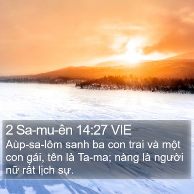 2 Sa-mu-ên 14:27 VIE Bible Verse Image