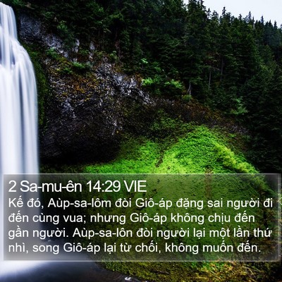 2 Sa-mu-ên 14:29 VIE Bible Verse Image