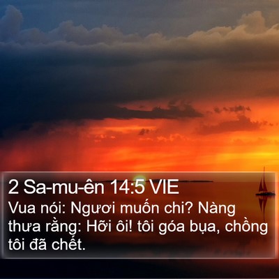 2 Sa-mu-ên 14:5 VIE Bible Verse Image