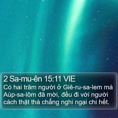 2 Sa-mu-ên 15:11 VIE Bible Verse Image
