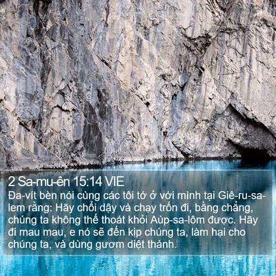2 Sa-mu-ên 15:14 VIE Bible Verse Image
