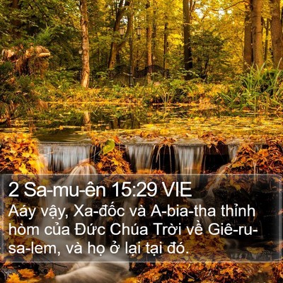 2 Sa-mu-ên 15:29 VIE Bible Verse Image
