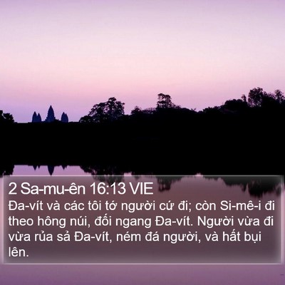 2 Sa-mu-ên 16:13 VIE Bible Verse Image