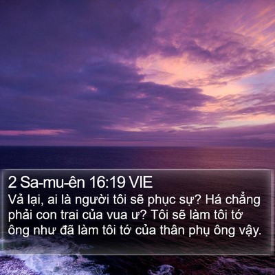 2 Sa-mu-ên 16:19 VIE Bible Verse Image