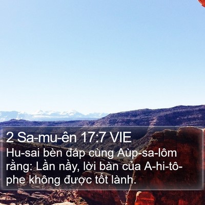 2 Sa-mu-ên 17:7 VIE Bible Verse Image
