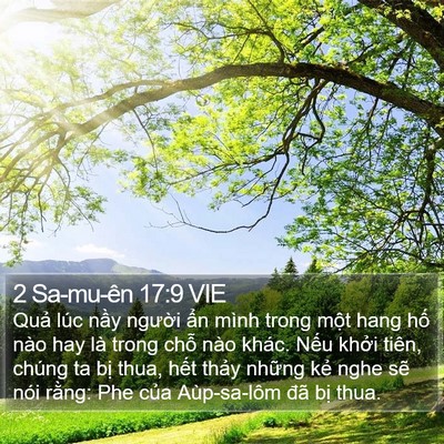 2 Sa-mu-ên 17:9 VIE Bible Verse Image