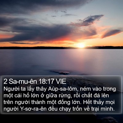2 Sa-mu-ên 18:17 VIE Bible Verse Image