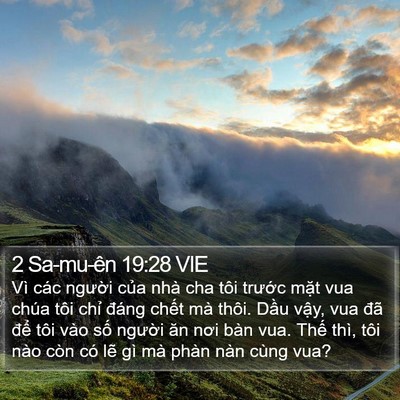 2 Sa-mu-ên 19:28 VIE Bible Verse Image