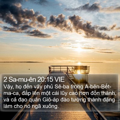 2 Sa-mu-ên 20:15 VIE Bible Verse Image