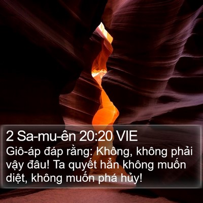 2 Sa-mu-ên 20:20 VIE Bible Verse Image