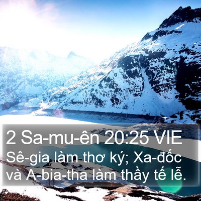 2 Sa-mu-ên 20:25 VIE Bible Verse Image