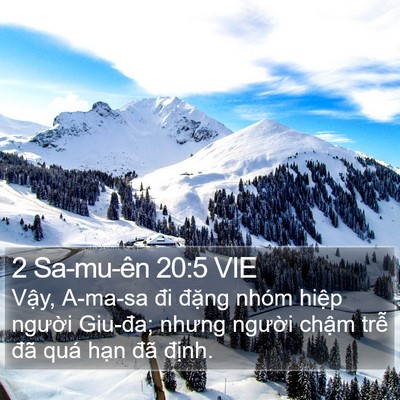 2 Sa-mu-ên 20:5 VIE Bible Verse Image