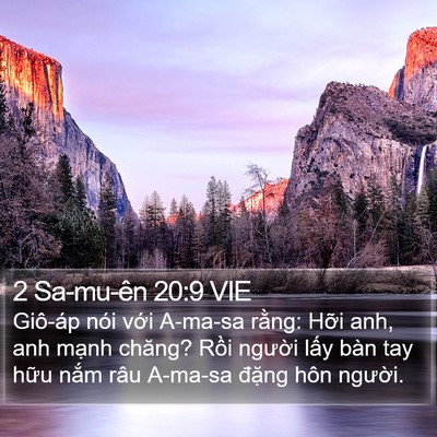 2 Sa-mu-ên 20:9 VIE Bible Verse Image