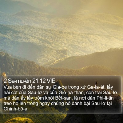 2 Sa-mu-ên 21:12 VIE Bible Verse Image