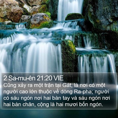 2 Sa-mu-ên 21:20 VIE Bible Verse Image