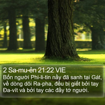 2 Sa-mu-ên 21:22 VIE Bible Verse Image