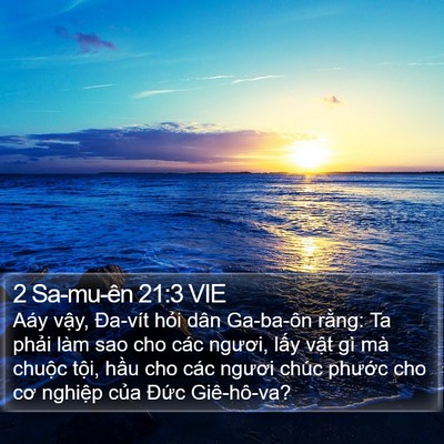 2 Sa-mu-ên 21:3 VIE Bible Verse Image