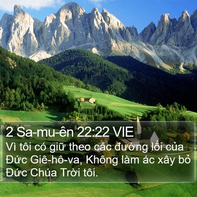 2 Sa-mu-ên 22:22 VIE Bible Verse Image