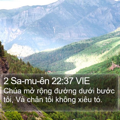 2 Sa-mu-ên 22:37 VIE Bible Verse Image
