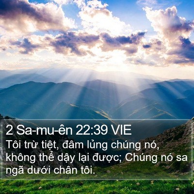 2 Sa-mu-ên 22:39 VIE Bible Verse Image
