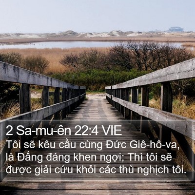 2 Sa-mu-ên 22:4 VIE Bible Verse Image
