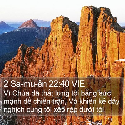 2 Sa-mu-ên 22:40 VIE Bible Verse Image