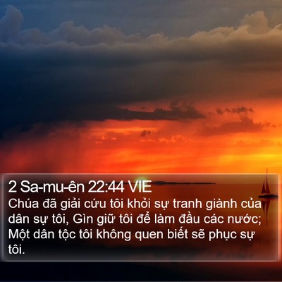 2 Sa-mu-ên 22:44 VIE Bible Verse Image
