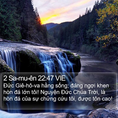 2 Sa-mu-ên 22:47 VIE Bible Verse Image