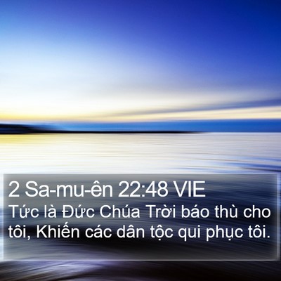 2 Sa-mu-ên 22:48 VIE Bible Verse Image