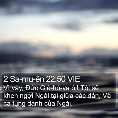 2 Sa-mu-ên 22:50 VIE Bible Verse Image