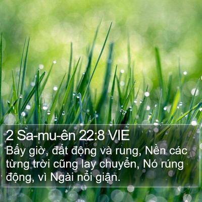 2 Sa-mu-ên 22:8 VIE Bible Verse Image