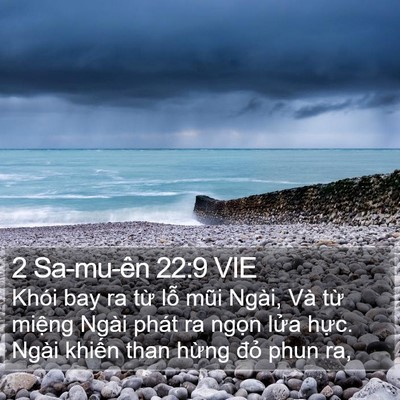 2 Sa-mu-ên 22:9 VIE Bible Verse Image
