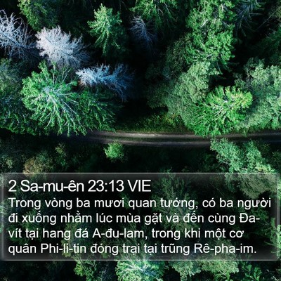 2 Sa-mu-ên 23:13 VIE Bible Verse Image