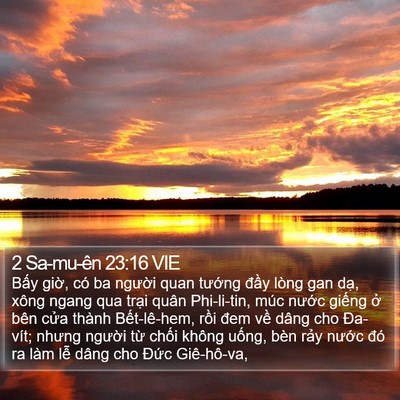 2 Sa-mu-ên 23:16 VIE Bible Verse Image