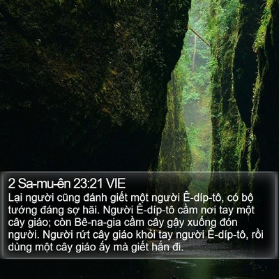 2 Sa-mu-ên 23:21 VIE Bible Verse Image