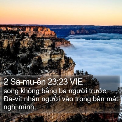 2 Sa-mu-ên 23:23 VIE Bible Verse Image