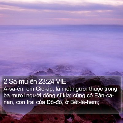 2 Sa-mu-ên 23:24 VIE Bible Verse Image
