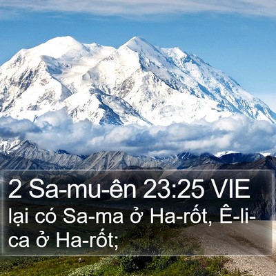 2 Sa-mu-ên 23:25 VIE Bible Verse Image